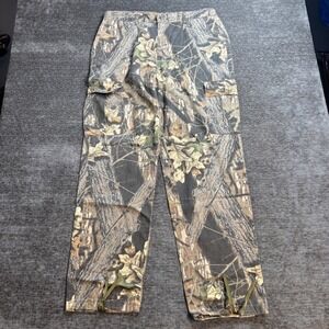 Vintage Mossy Oak Break-Up Camo Cargo Pants Mens 36x36 90s USA Hunting Tree Camo